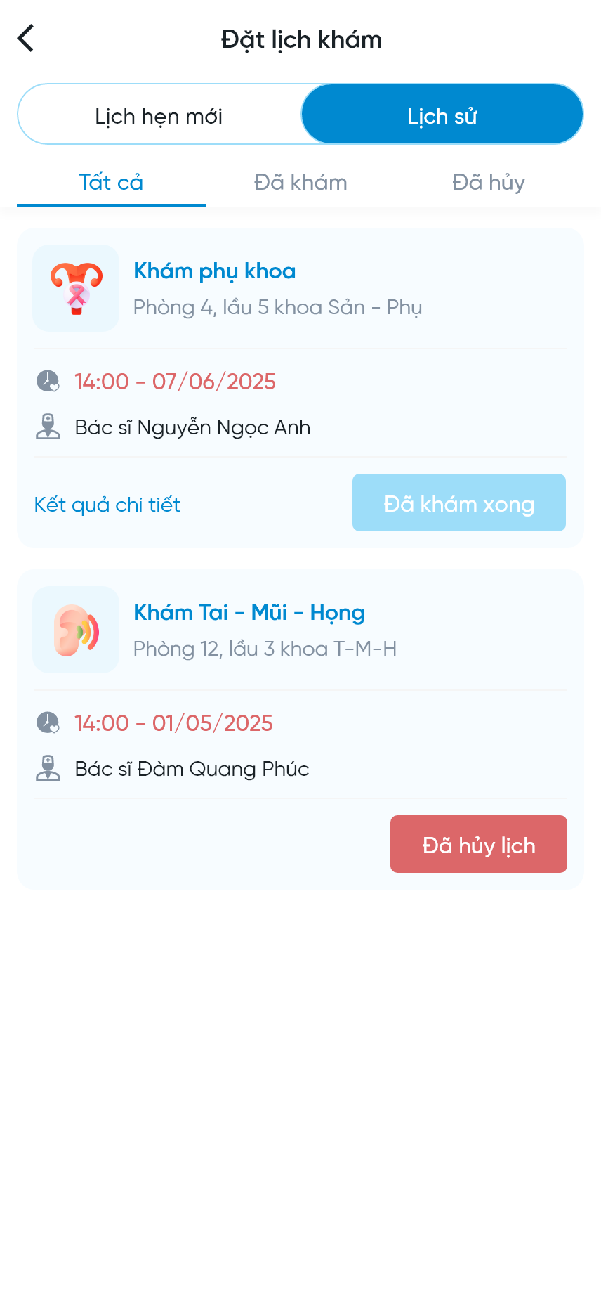 App Bệnh viện / Phòng khám